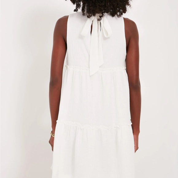 Tuckernuck Pomander Place White Lightweight Gauze Morgan Dress - Picture 3 of 13